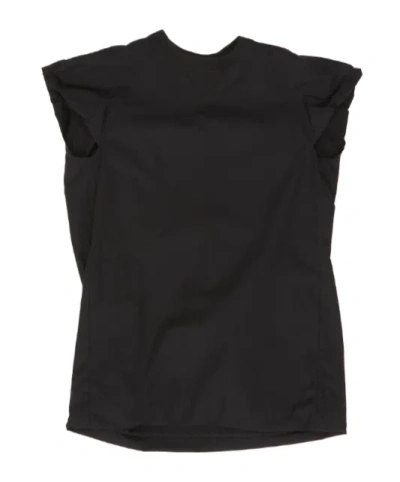 Sacai Short Sleeve Dress In Black