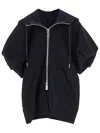 Sacai Ma-1 Side Gusset Sponge Hoodie In Black
