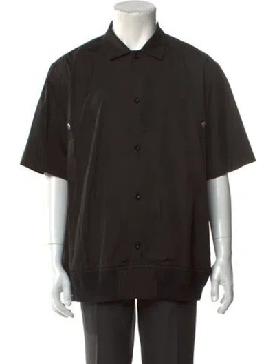 Pre-owned Sacai Short Sleeve Shirt In Black