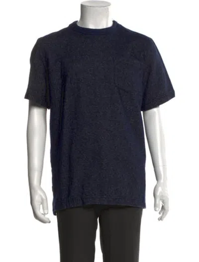 Pre-owned Sacai Short Sleeve Shirt In Blue