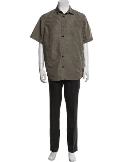 Pre-owned Sacai Short Sleeve Shirt In Green