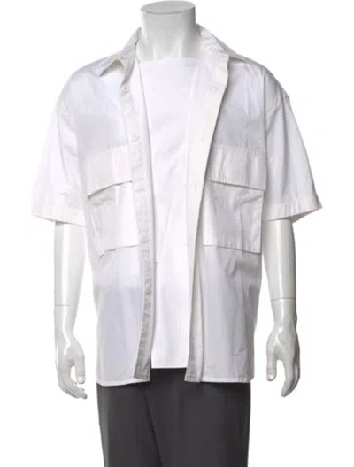 Pre-owned Sacai Short Sleeve Shirt In White