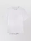 Sacai Short Sleeve Top Chest Pocket Pleated Back In White