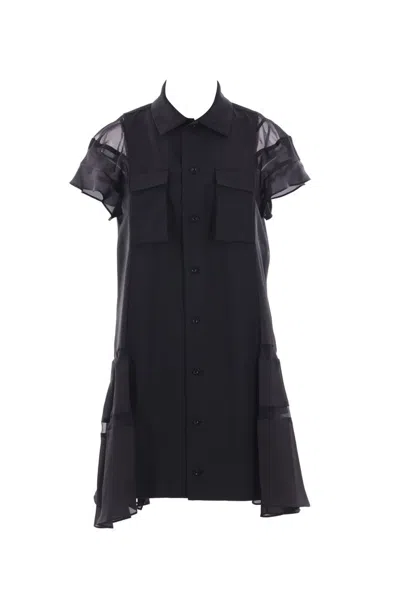 Sacai Woman Black Dresses