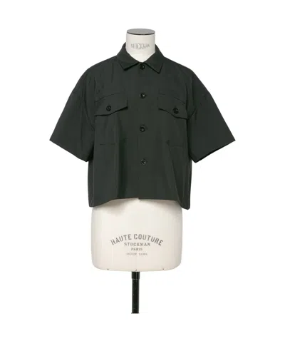 Sacai Short-sleeved Shirt In Black