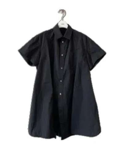 Sacai Short-sleeved Shirt In Black