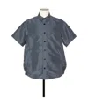 Sacai Short-sleeved Shirt In Gray