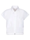 Sacai Thomas Mason Poplin Shirt In White