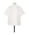 Sacai Short-sleeved Shirt In White