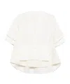 Sacai Short-sleeved Shirt In White
