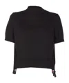 Sacai Short-sleeved Sweater In Black