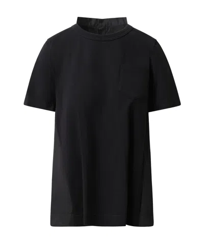 Sacai Short-sleeved T-shirt In Black