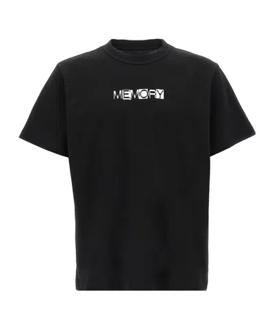 Sacai Short-sleeved T-shirt In Black