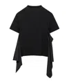 Sacai Short-sleeved T-shirt In Black