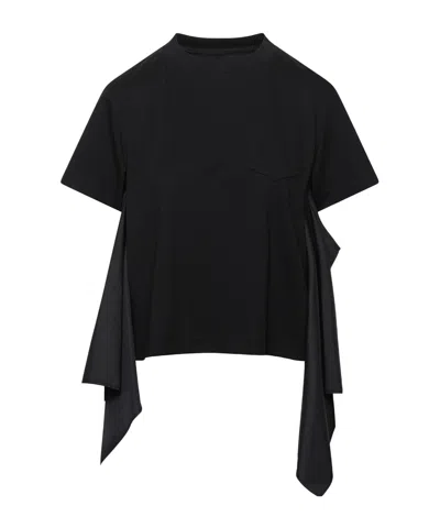 Sacai Short-sleeved T-shirt In Black