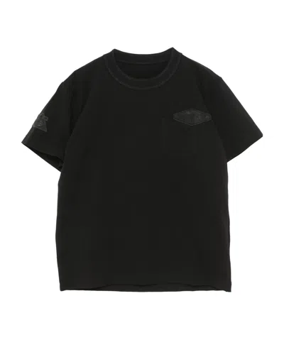 Sacai Short-sleeved T-shirt In Black