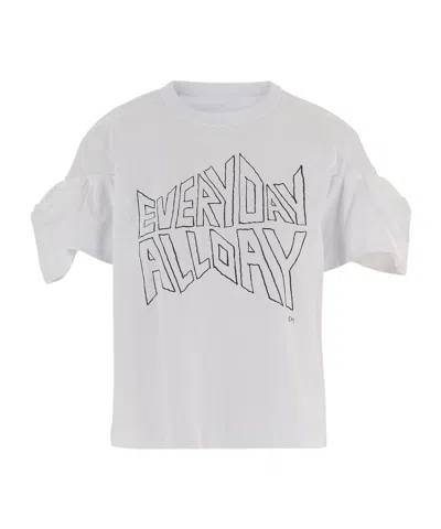 Sacai Short-sleeved T-shirt In Blue