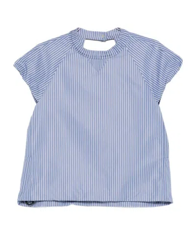 Sacai Short-sleeved T-shirt In Blue