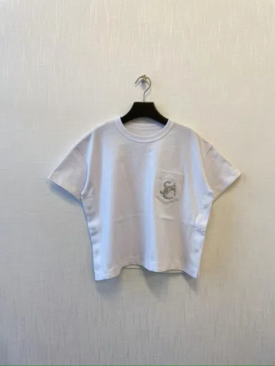 Sacai Short-sleeved T-shirt In Gray