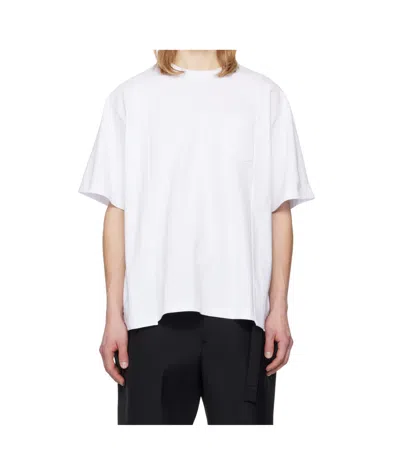Sacai Short-sleeved T-shirt In White