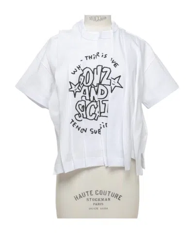 Sacai Short-sleeved T-shirt In White