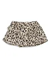 Sacai Kurze Shorts Mit Leoparden-print In Beige
