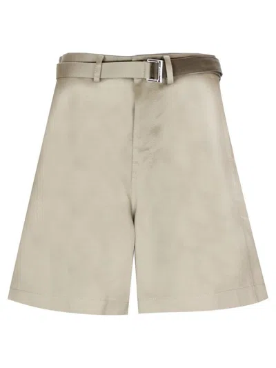 Sacai Shorts In Beige