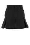 Sacai Suiting Shorts In Black