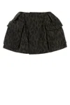 Sacai Printed Polyester Shorts In Brown