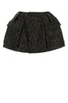 Sacai Printed Polyester Shorts In Brown