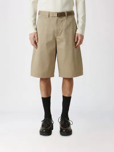 Sacai Shorts Men  In Brown