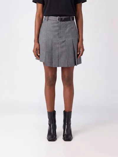 Sacai Shorts Woman In Gray