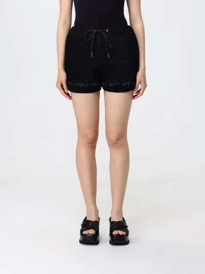 Sacai Shorts Woman  In Black