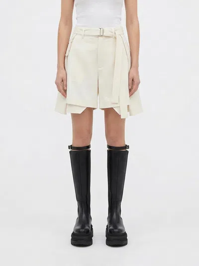 Sacai ショートパンツ  レディース カラー ホワイト In White