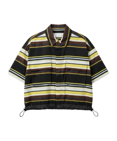 Sacai Short-sleeved Polo Shirt In Multi