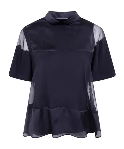 Sacai Short-sleeved T-shirt In Black