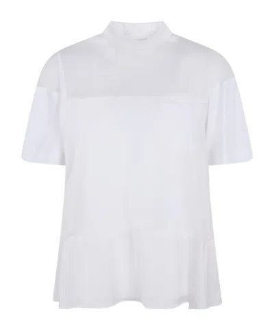 Sacai Short-sleeved T-shirt In White