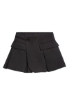 Sacai Cargo Skort Bermuda And Short Black In Black