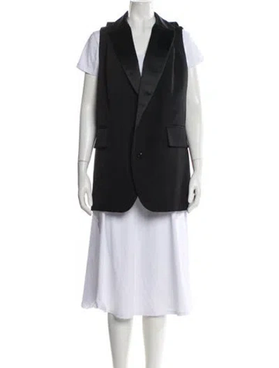 Pre-owned Sacai Silk Coat In Gray