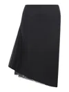 Sacai Melton Skirt In Black
