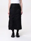 Sacai Nylon-twill Pleated Cargo Midi Skirt In Black