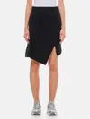 Sacai Sponge Sweat Skirt In Schwarz