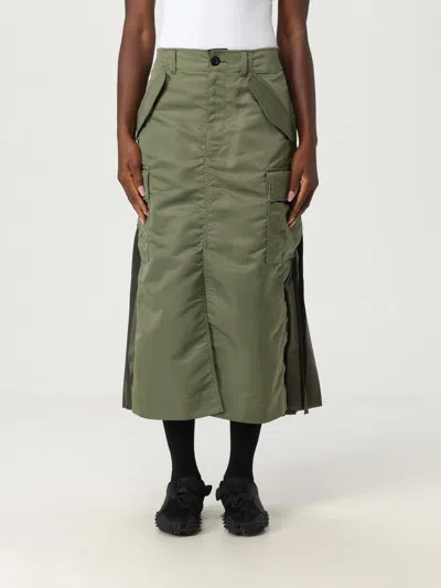 Sacai Skirt  Woman Color Kaki In Green