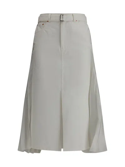 Sacai Skirts In White