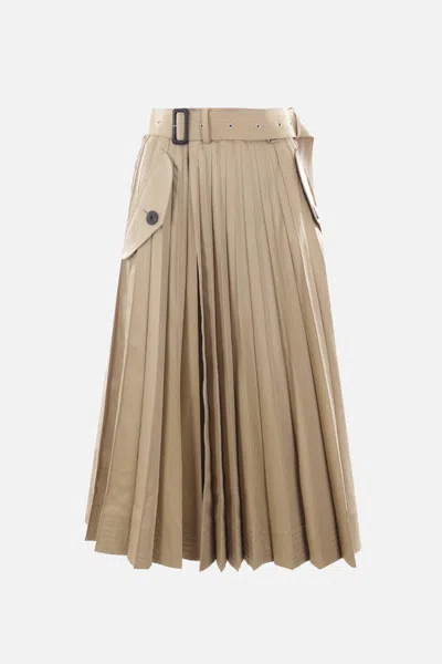 Sacai Skirts In Neutral