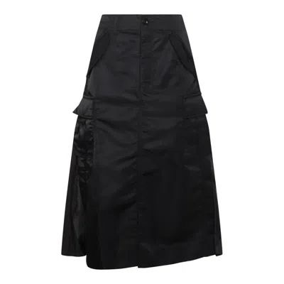 Sacai Skirts Blacks And Greys