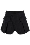 SACAI SKORT IN LANA A QUADRI