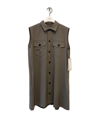 Sacai Sleeveless Dress In Brown