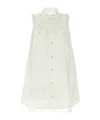 Sacai Mini Chemisier Dress Dresses White In White