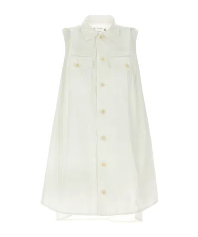 SACAI SLEEVELESS SHIRT